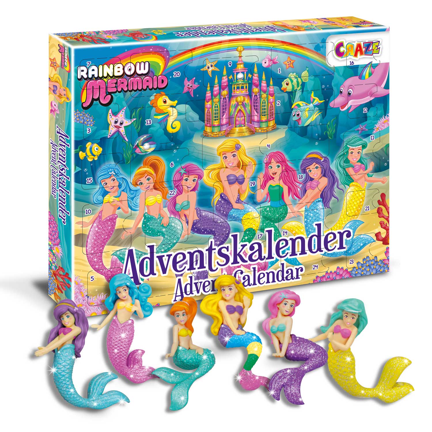 Advent Calendar Rainbow Mermaid CRAZE Shop